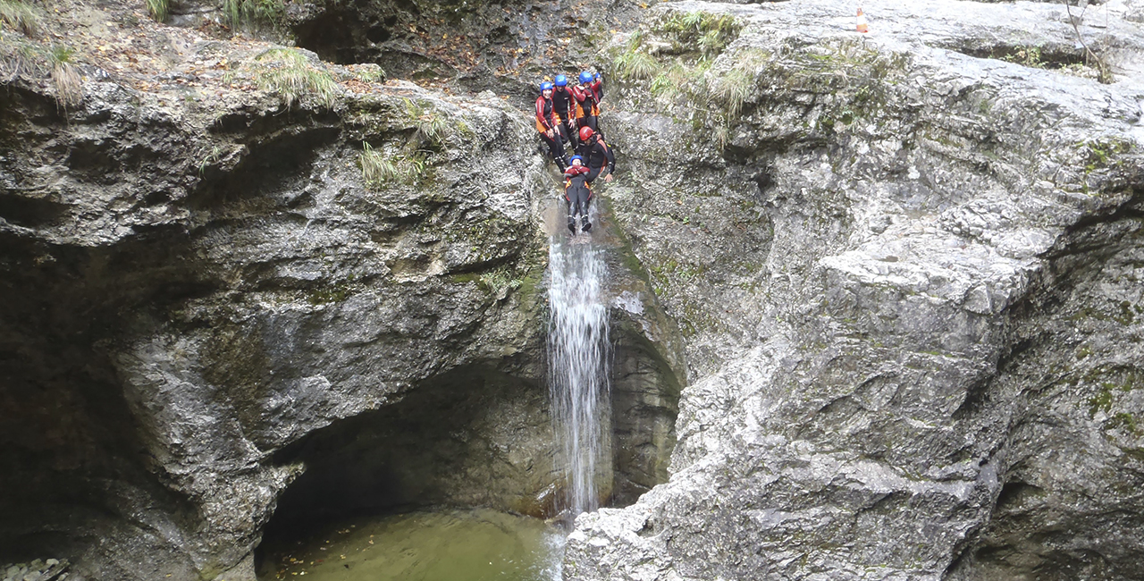 Canyoningtour in Abtenau, Österreich Canyoningtour in Abtenau, Österreich